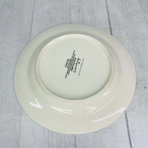 PTS international Interiors PROVENCE Fruit Leaves Porcelain Salad Plates Set 2 - Picture 3 of 16